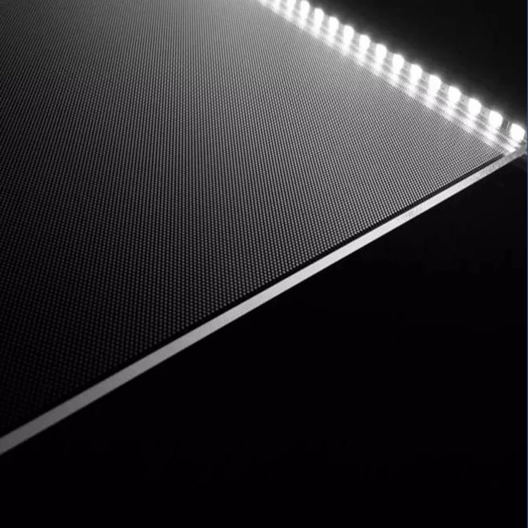 Folha acrílica do painel do guia claro do diodo emissor de luz da gravura do laser